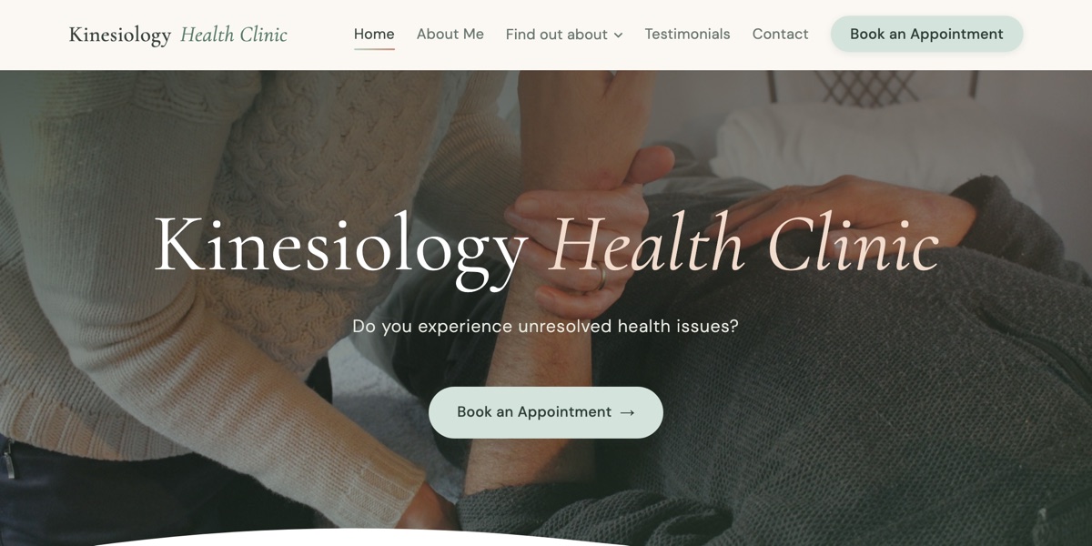 Kinesiology Health Clinic screenshot
