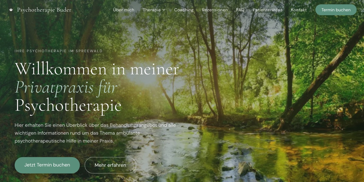 Psychotherapie Buder screenshot